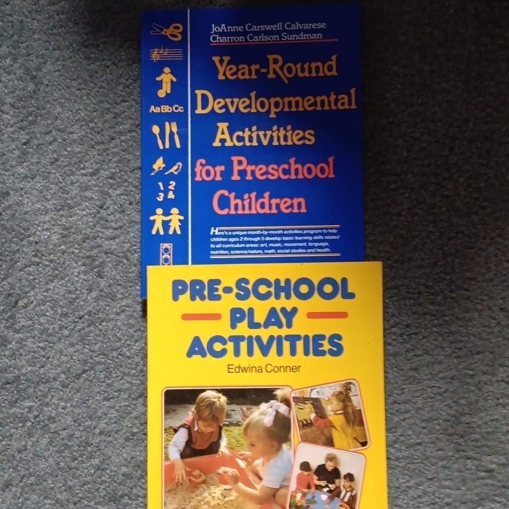 Pre-school activities books, 2 books